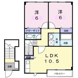 アロッジオＫ３　Ｂの物件間取画像